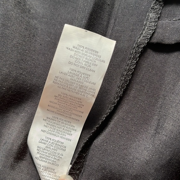 Nasty‎ Gal Black Satin Belted Strapless Jumper Jumpsuit with Ties Size 4 - Picture 16 of 16